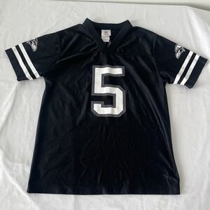 Vintage Joe Flacco BALTIMORE RAVENS Jersey Black NFL Apparel YOUTH XL